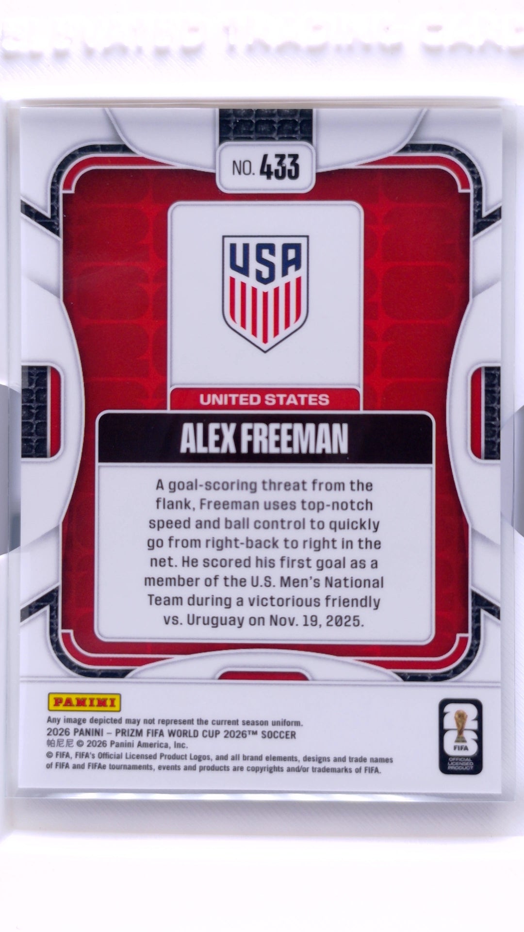 #433 Alex Freeman - back