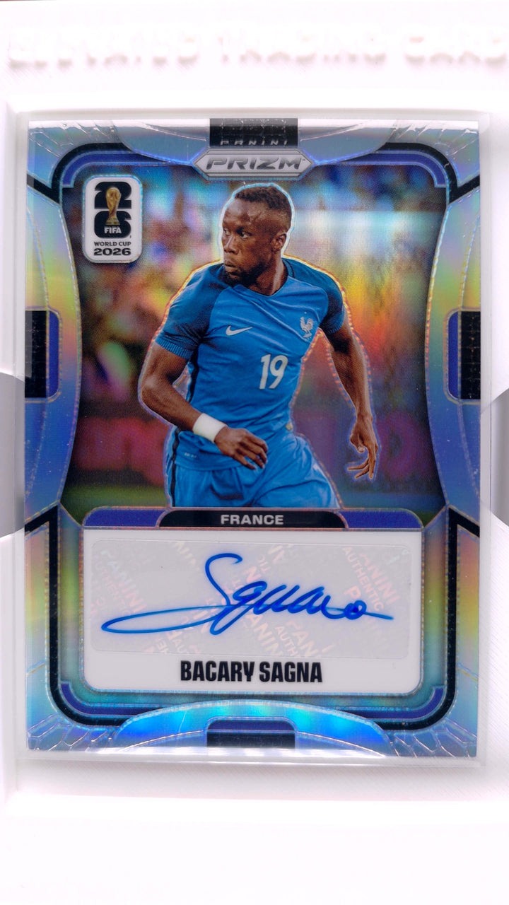 2026 Panini Prizm FIFA World Cup Soccer Bacary Sagna #S-BSA Signatures Silver #69/75 Auto — Front