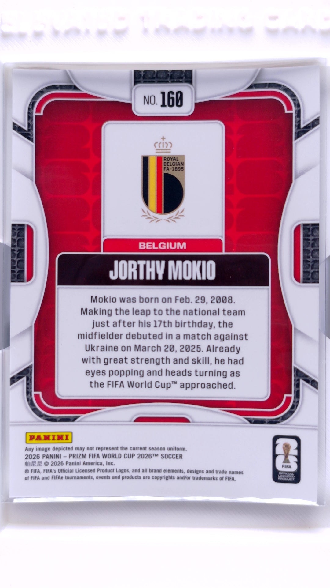 #160 Jorthy Mokio - back