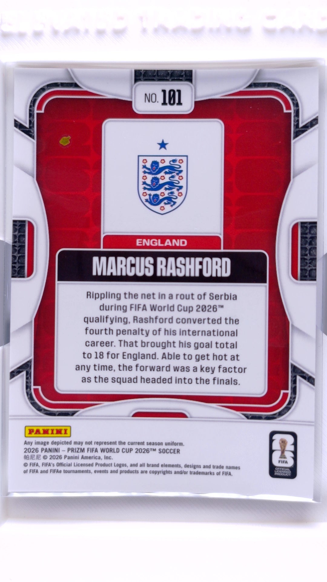 #101 Marcus Rashford - back