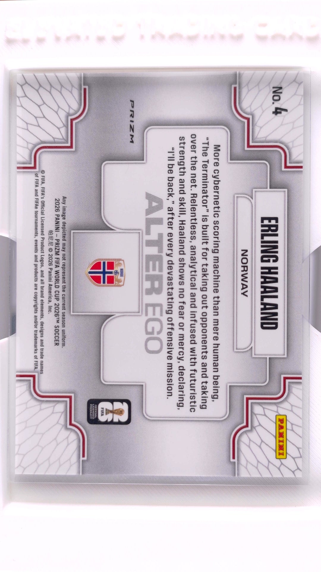 #4 Erling Haaland Alter Ego - back