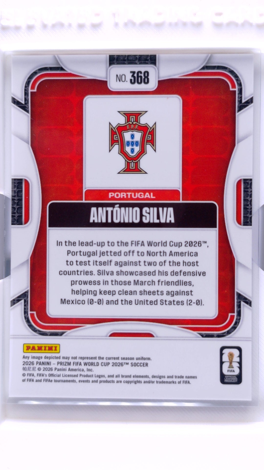 #368 Antonio Silva - back