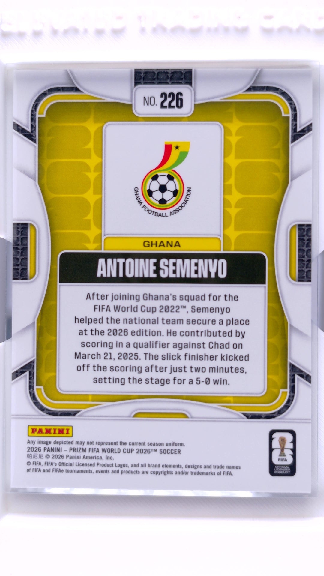 #226 Antoine Semenyo - back