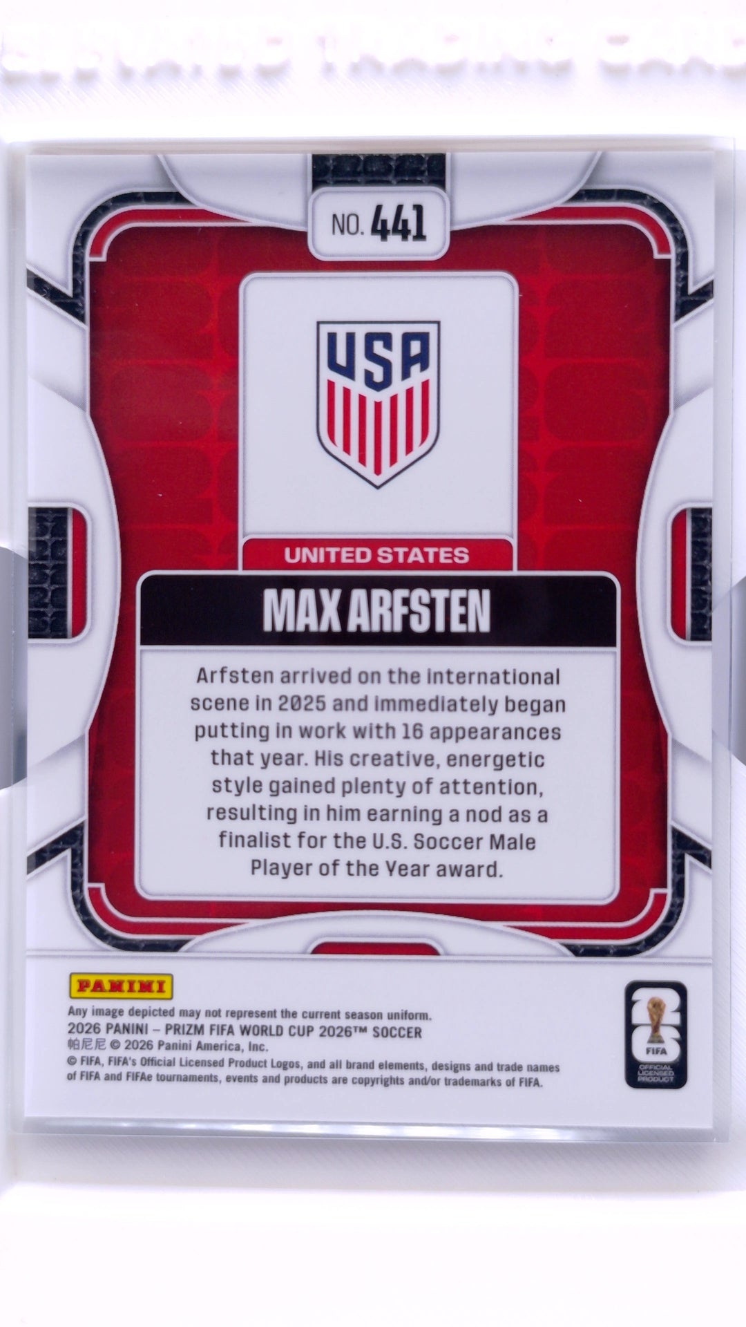 #441 Max Arfsten - back