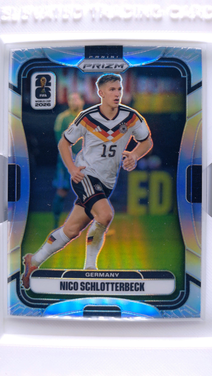 2026 Panini Prizm FIFA World Cup Soccer Nico Schlotterbeck #44 Silver — Front