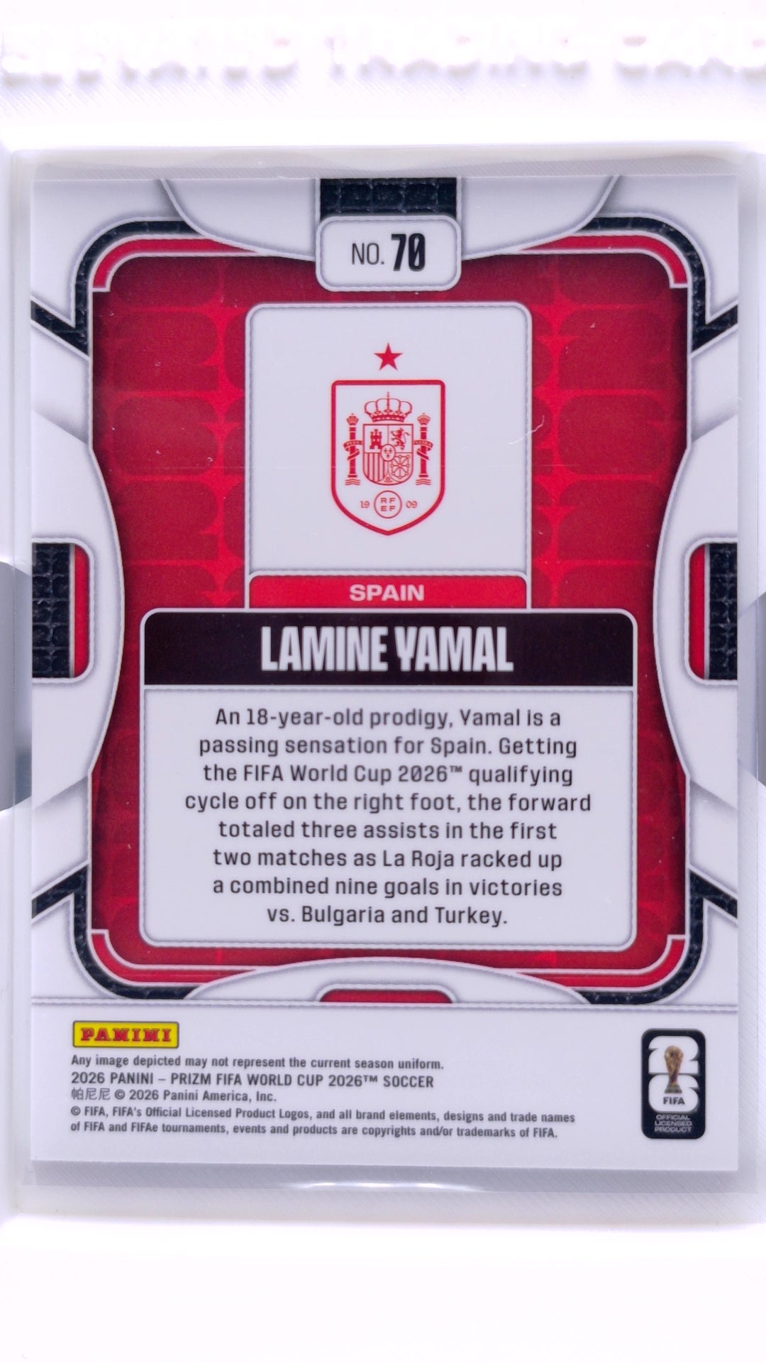 #70 Lamine Yamal - back