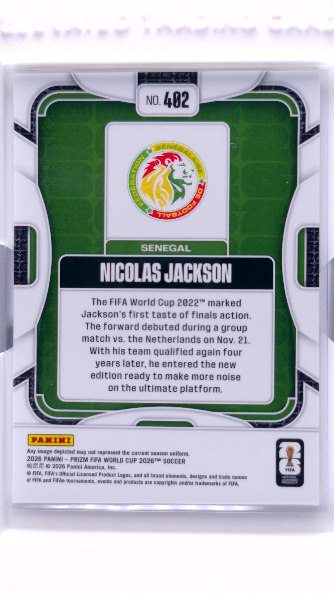 #402 Nicolas Jackson - back