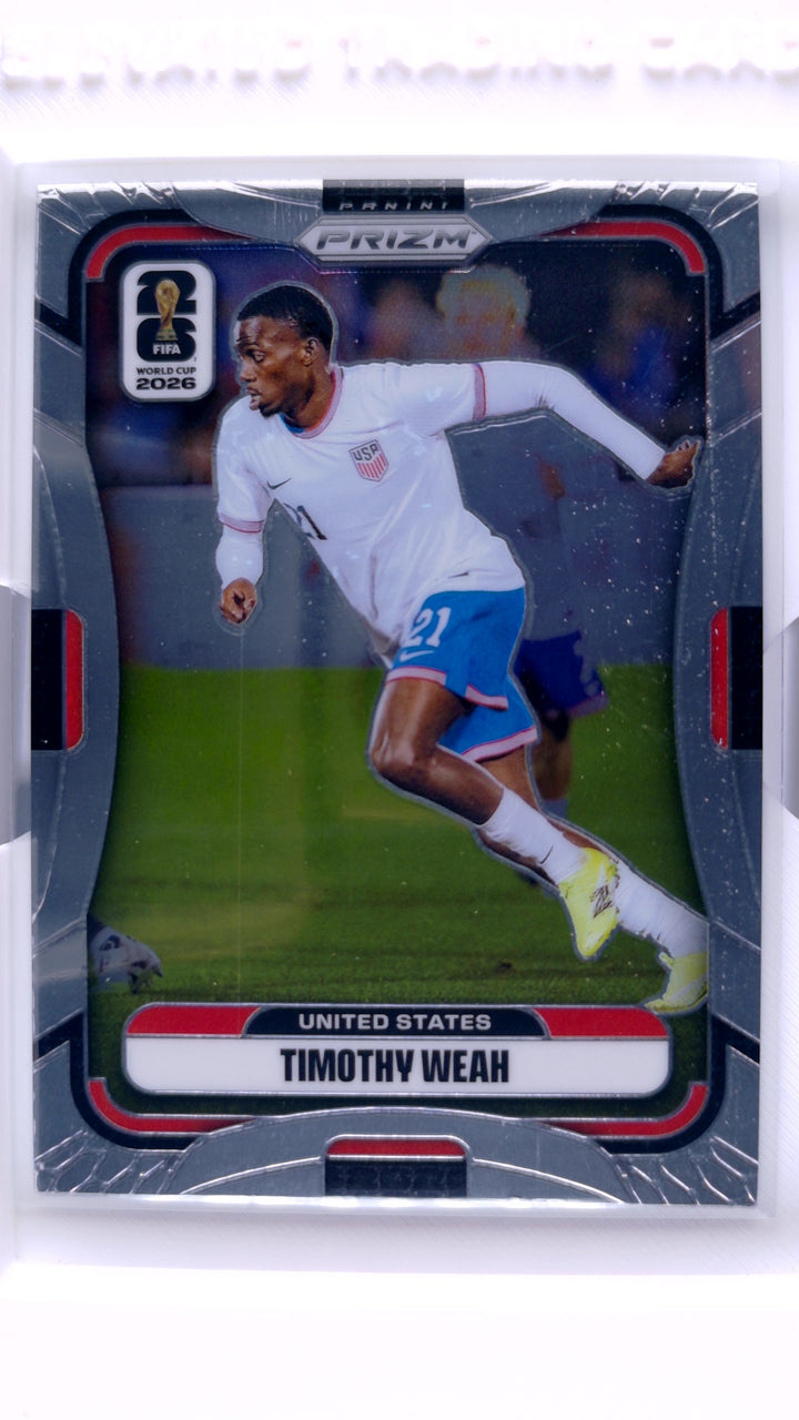 2026 Panini Prizm FIFA World Cup Soccer Timothy Weah #443 — Front