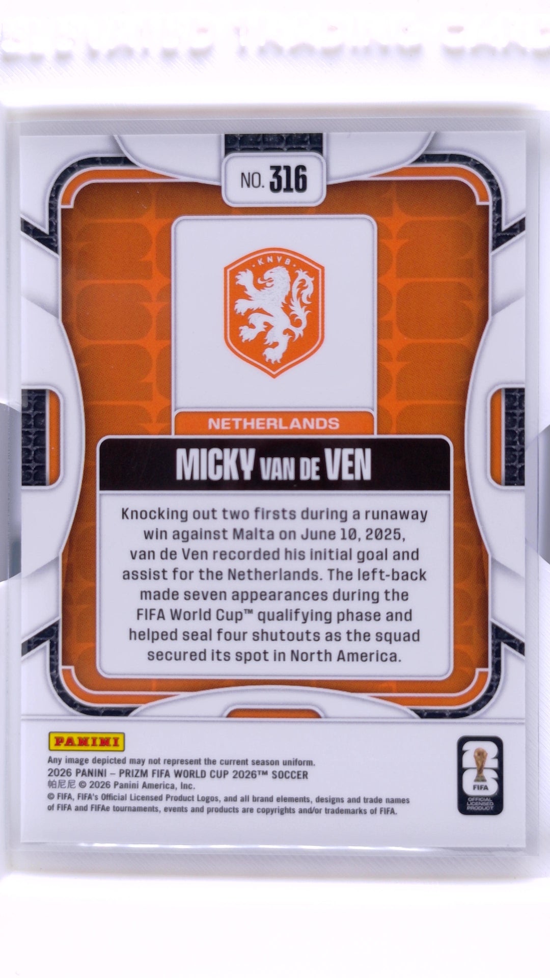 #316 Micky van de Ven - back