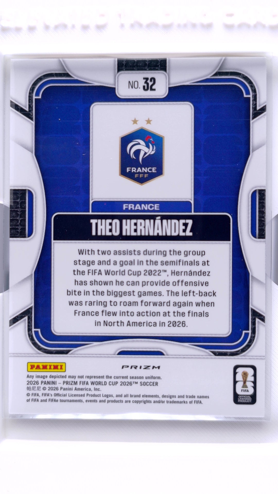 #32 Theo Hernandez Pandora - back