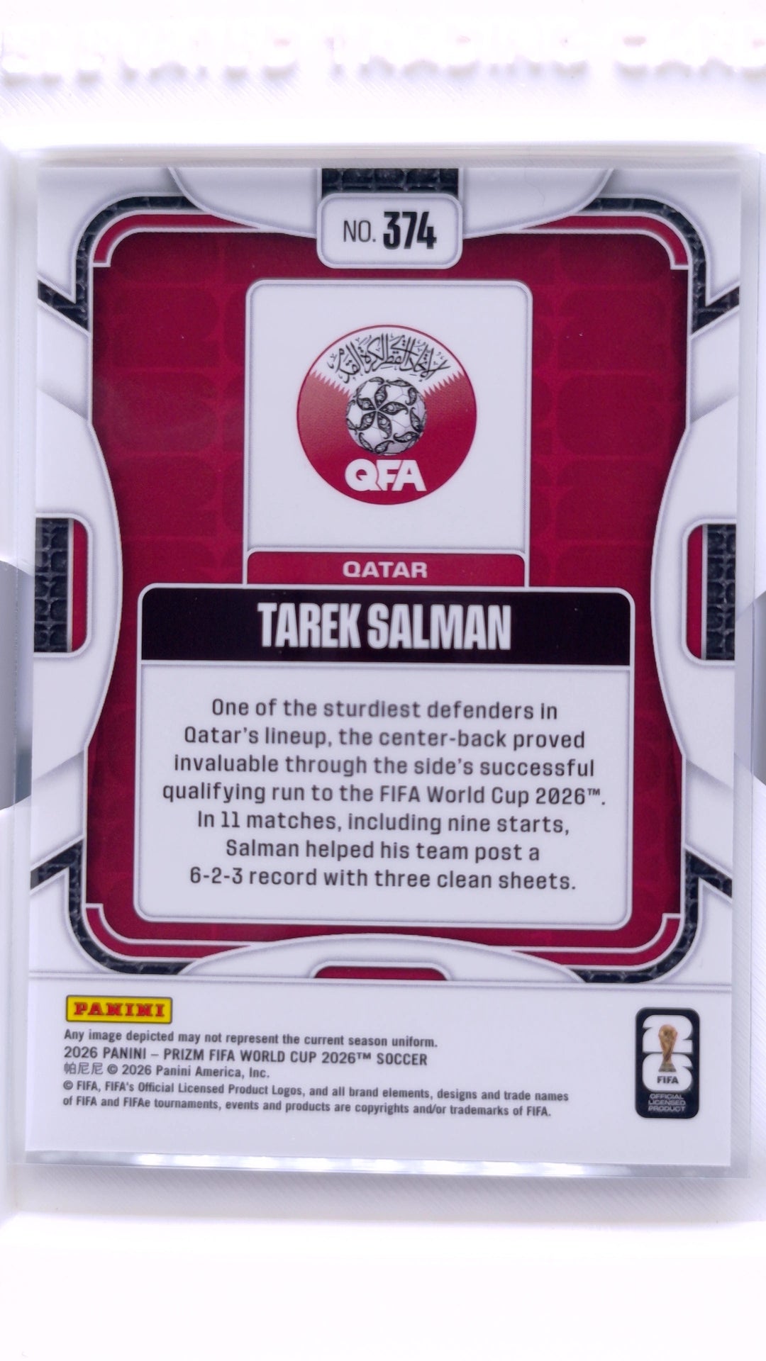 #374 Tarek Salman - back