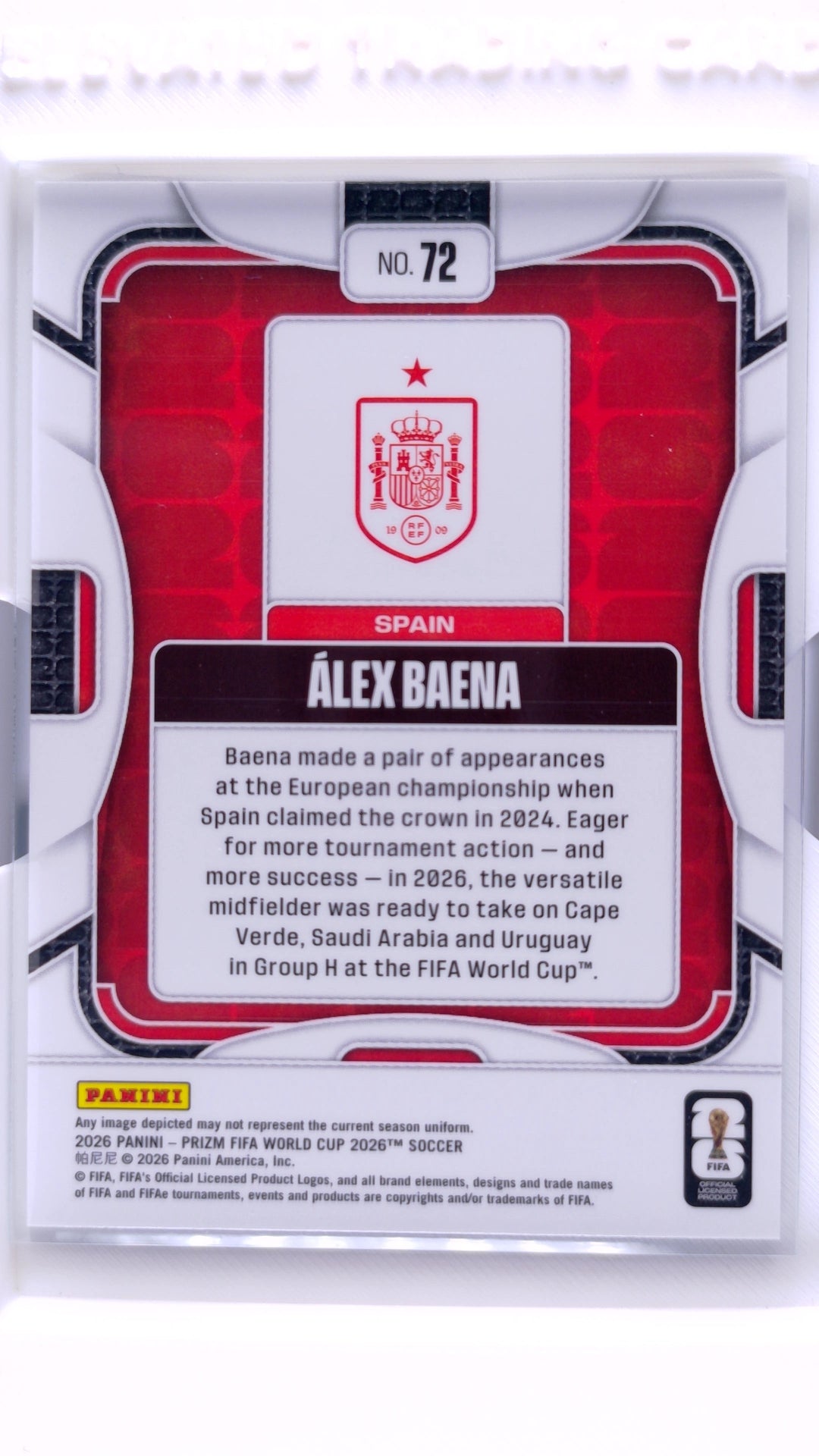 #72 Alex Baena - back