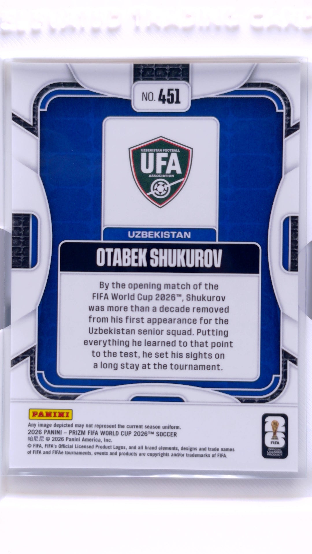 #451 Otabek Shukurov - back