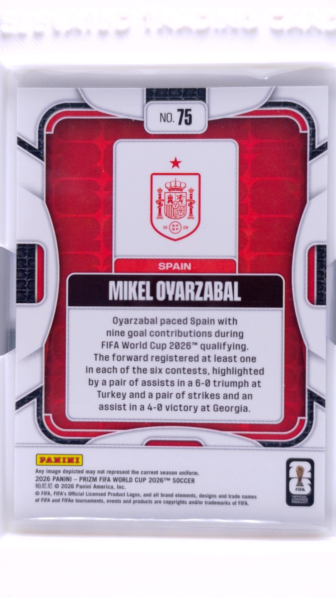 #75 Mikel Oyarzabal - back