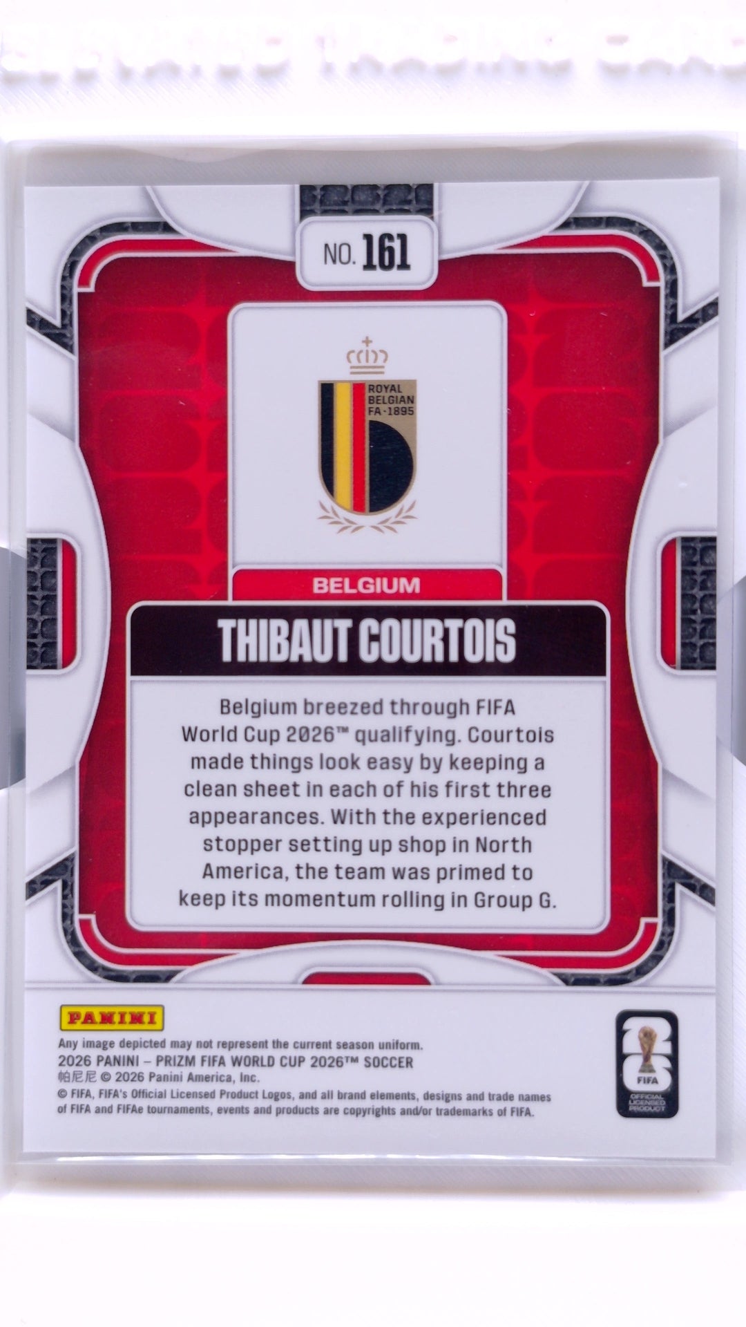 #161 Thibaut Courtois - back