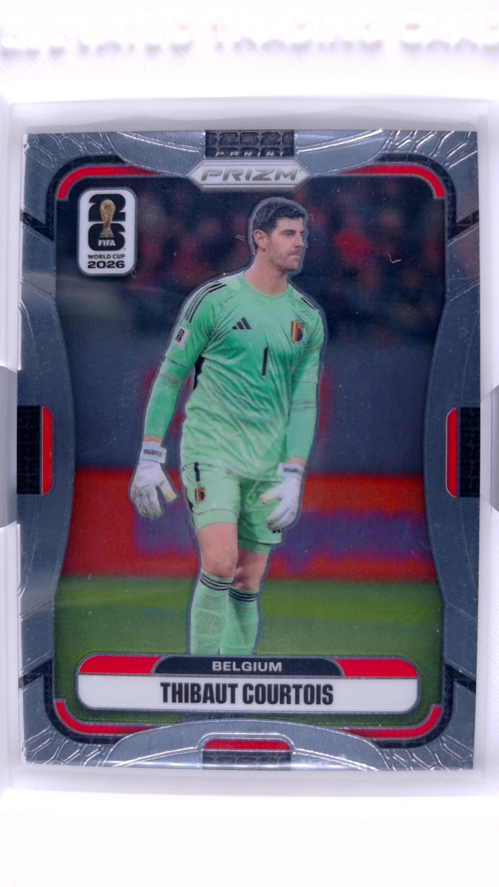 2026 Panini Prizm FIFA World Cup Soccer Thibaut Courtois #161 — Front