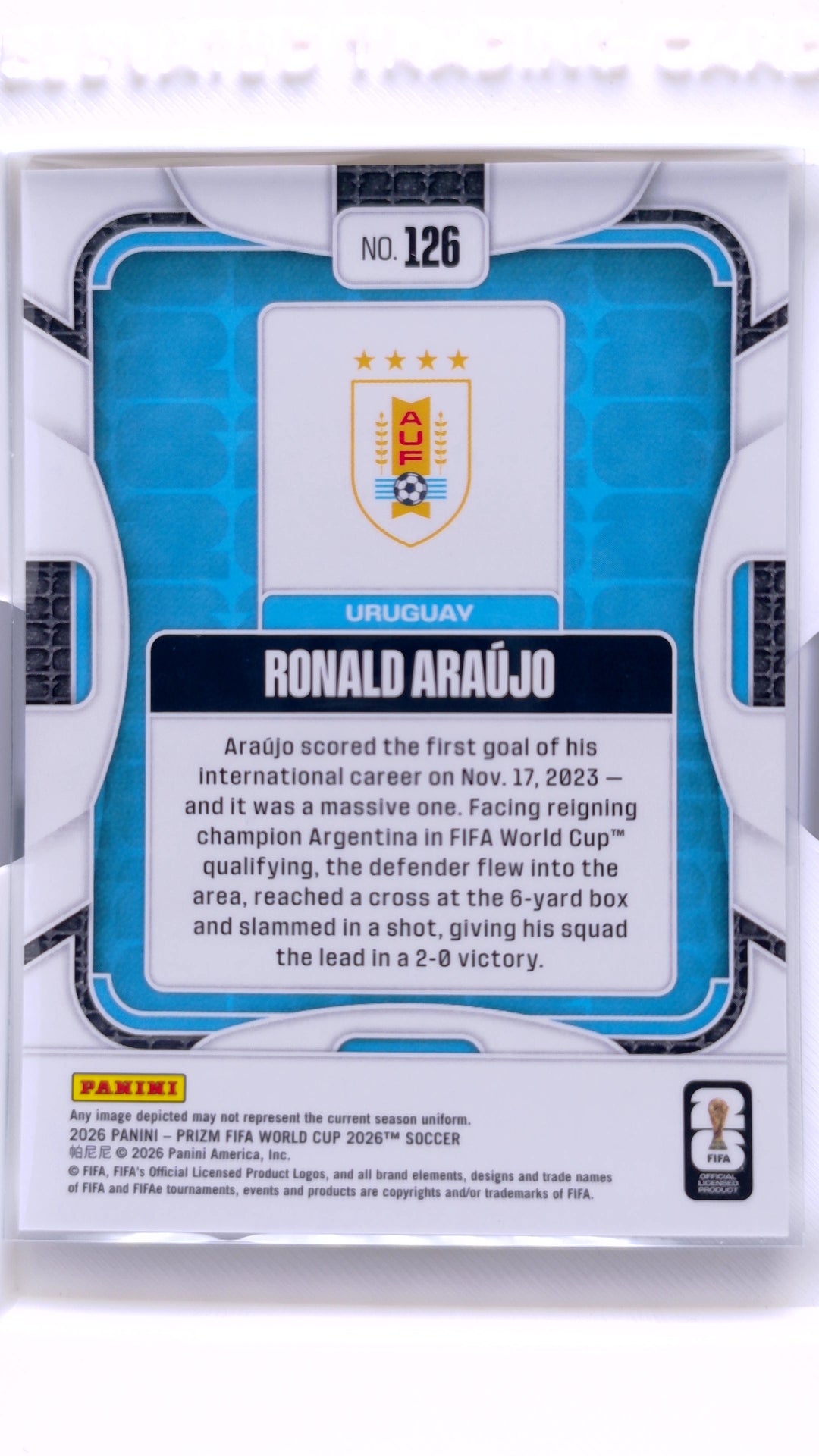 #126 Ronald Araujo - back