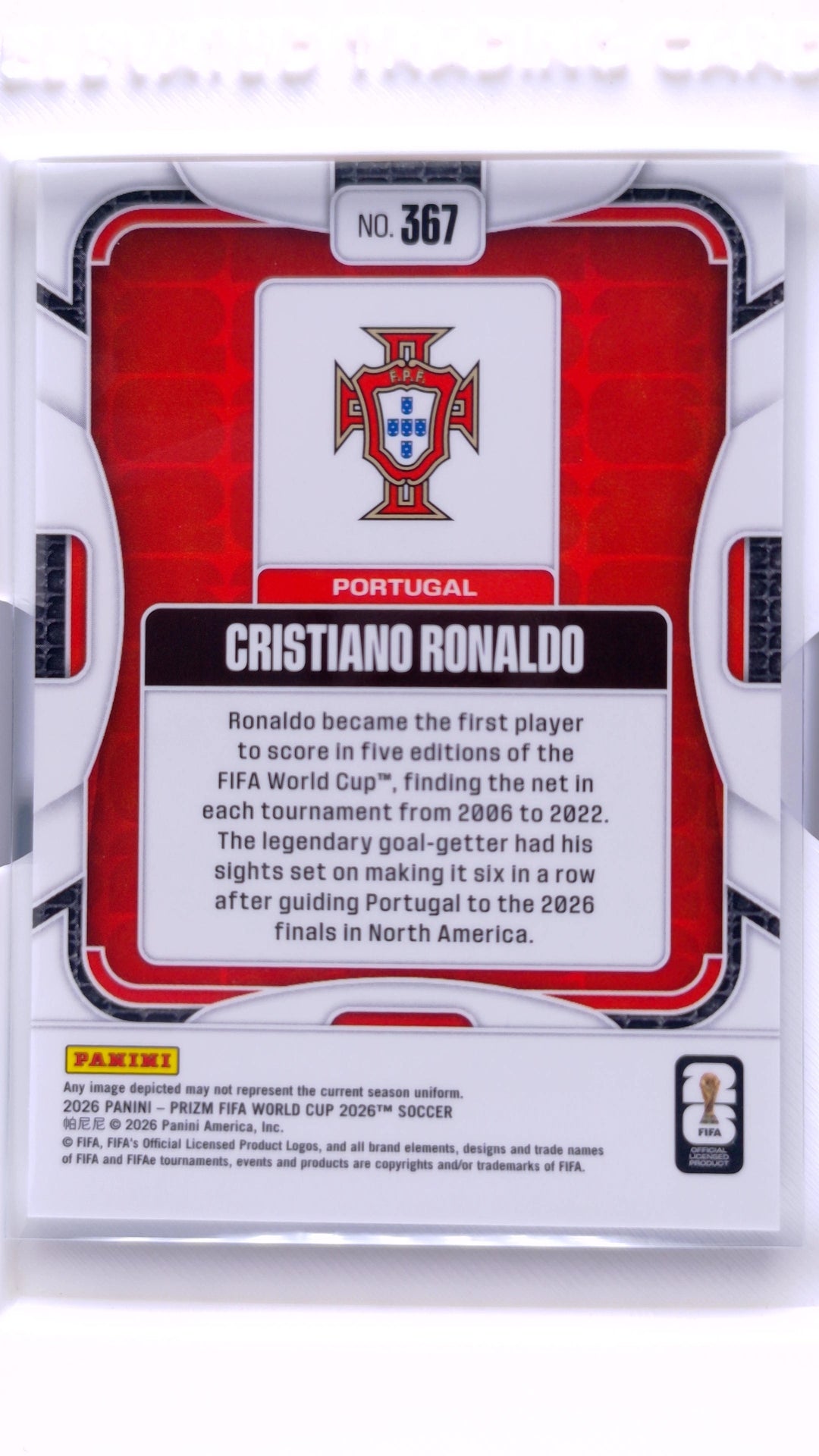 #367 Cristiano Ronaldo - back
