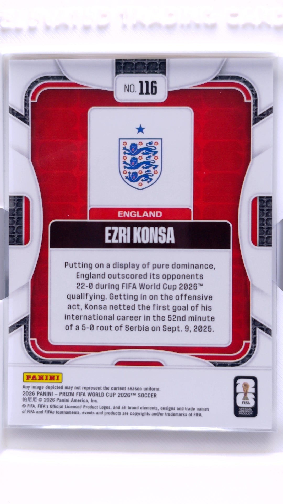 #116 Ezri Konsa - back
