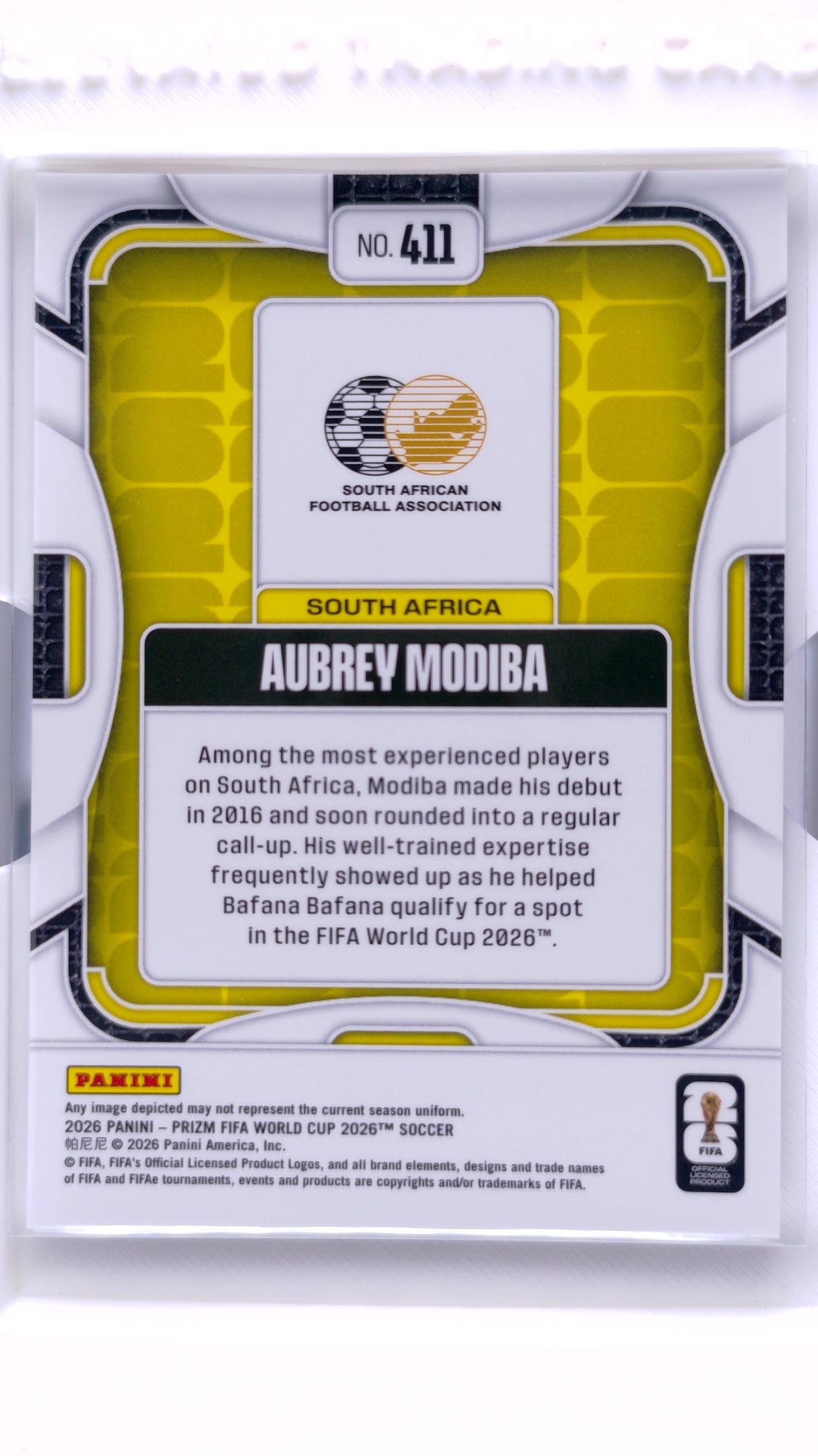 #411 Aubrey Modiba - back