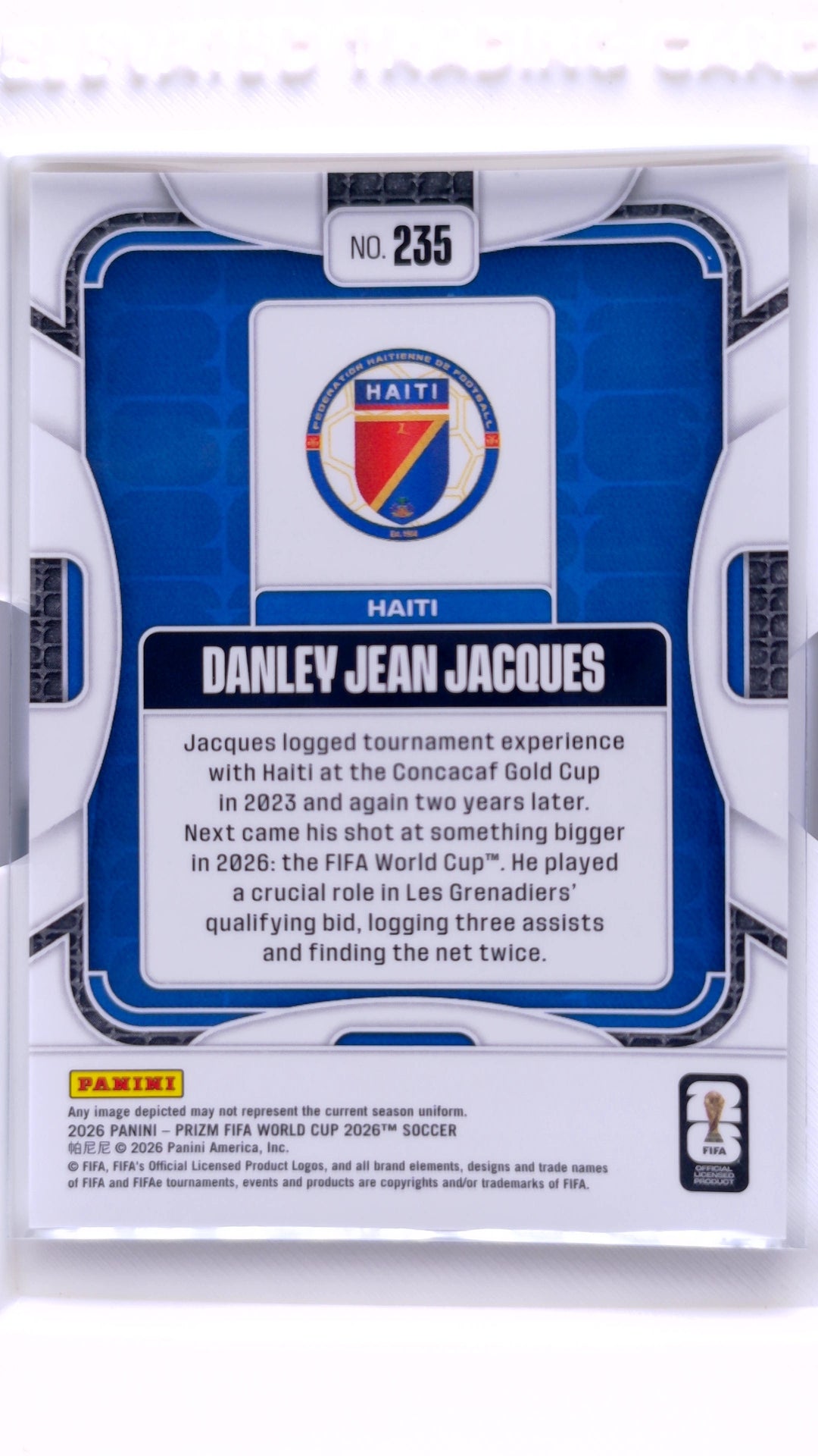 #235 Danley Jean Jacques - back