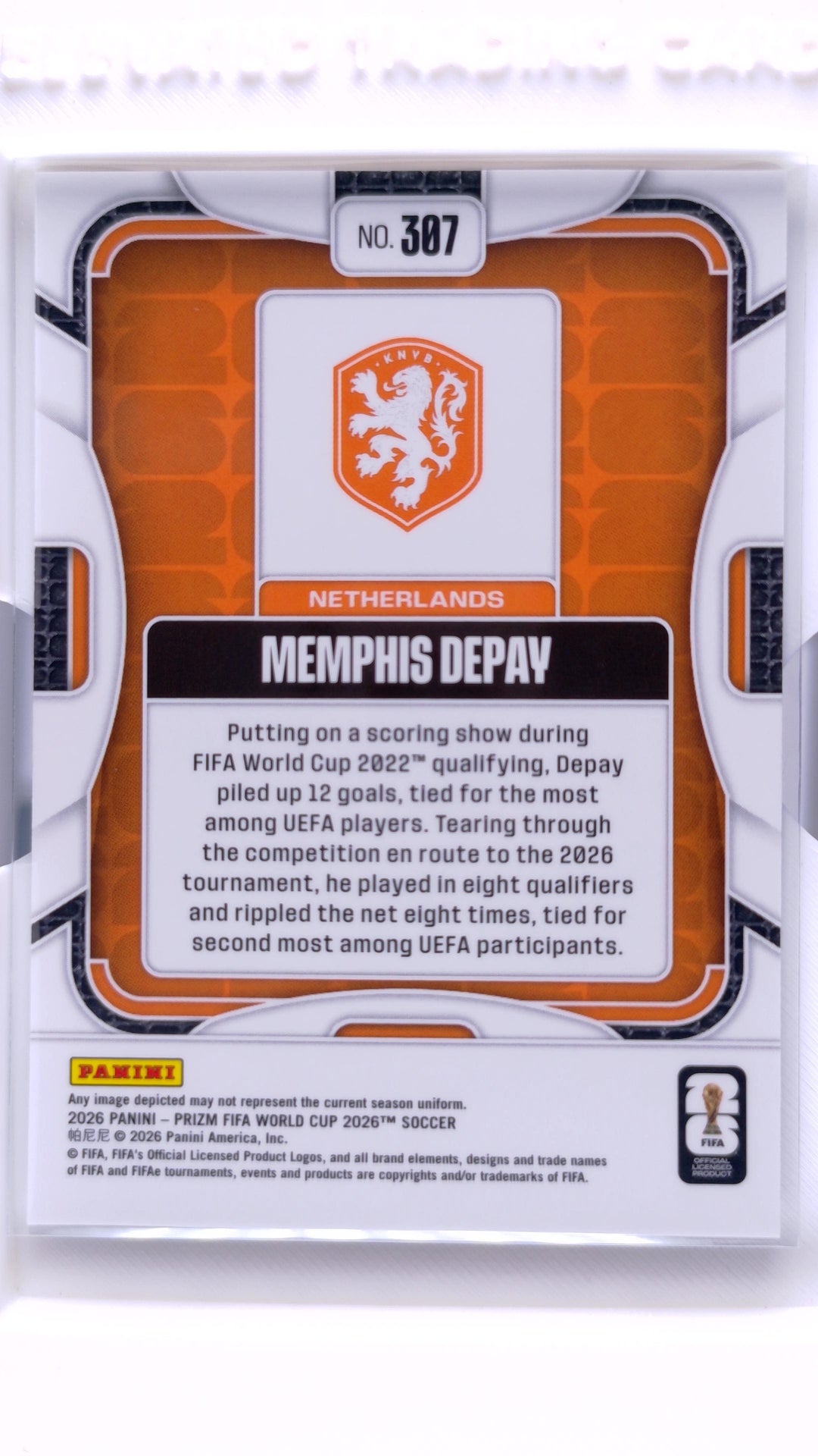 #307 Memphis Depay - back