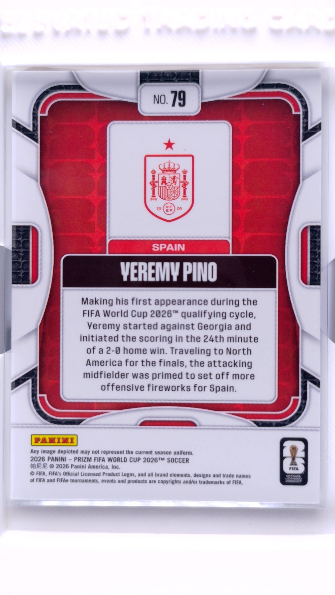 #79 Yeremy Pino - back