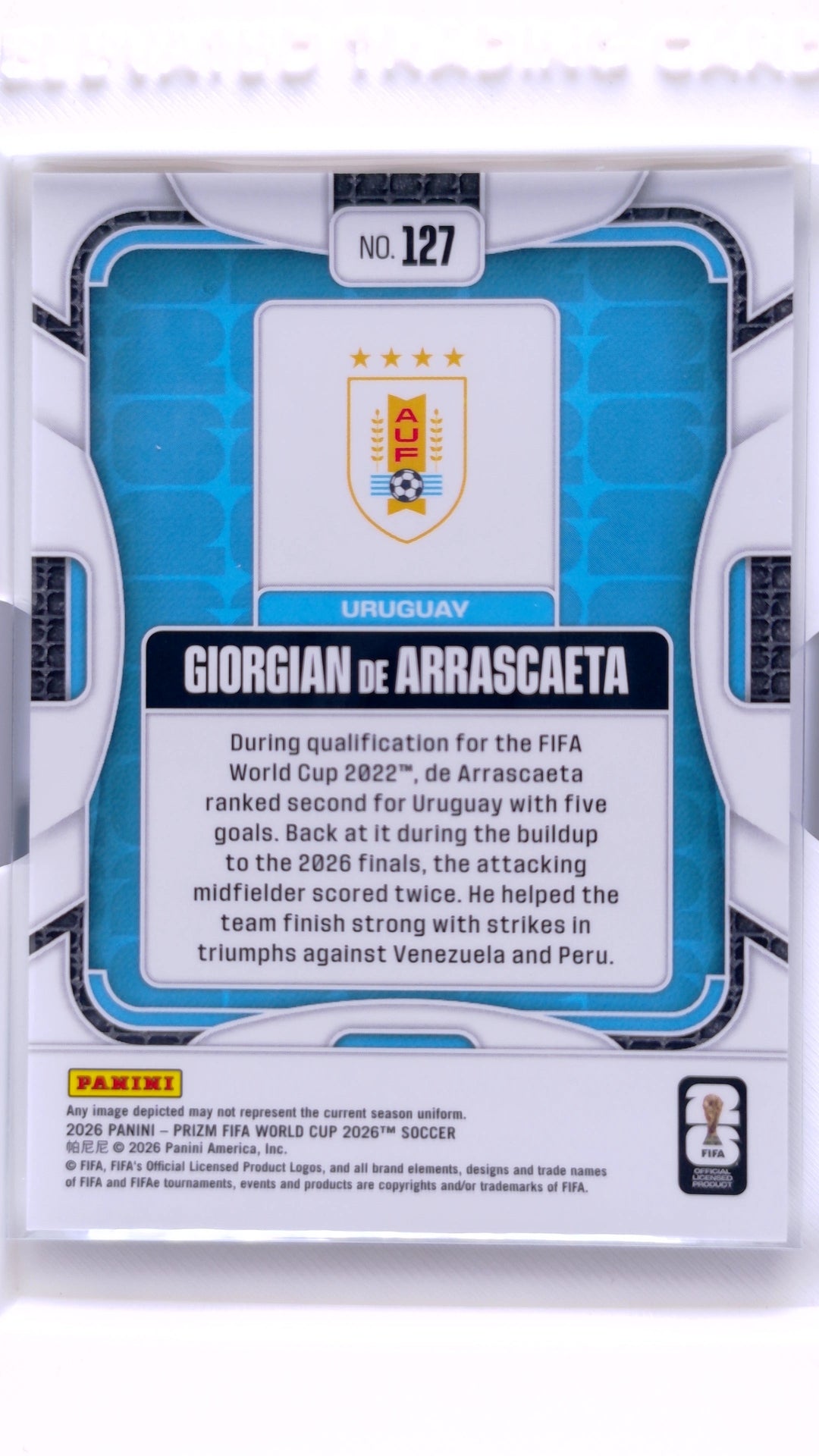 #127 Giorgian de Arrascaeta - back