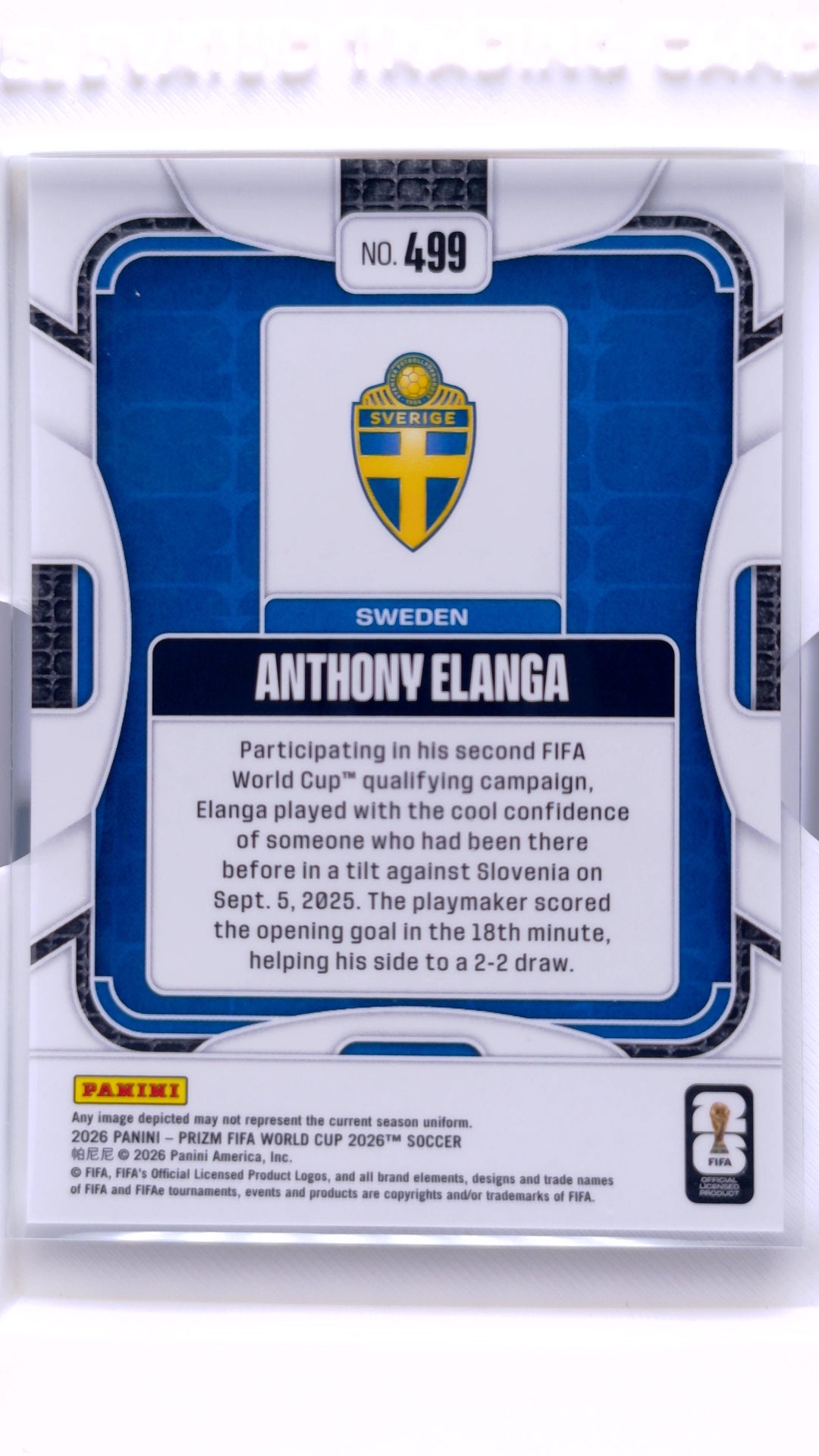 #499 Anthony Elanga - back