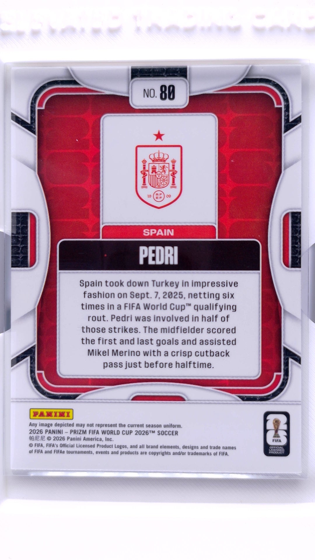 #80 Pedri - back