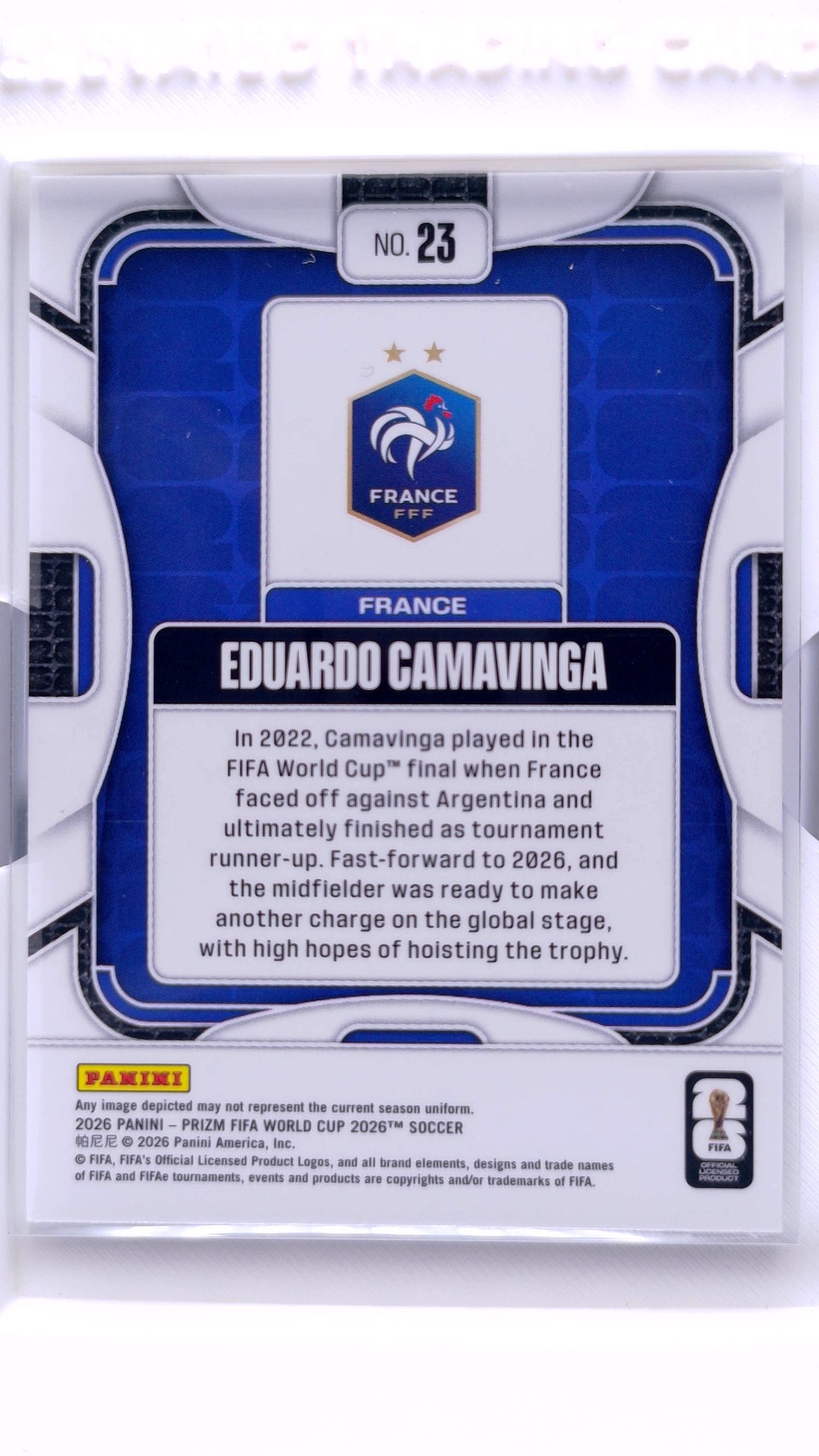 #23 Eduardo Camavinga - back