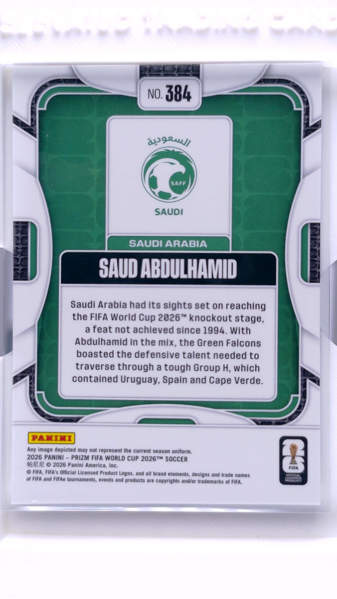 #384 Saud Abdulhamid - back