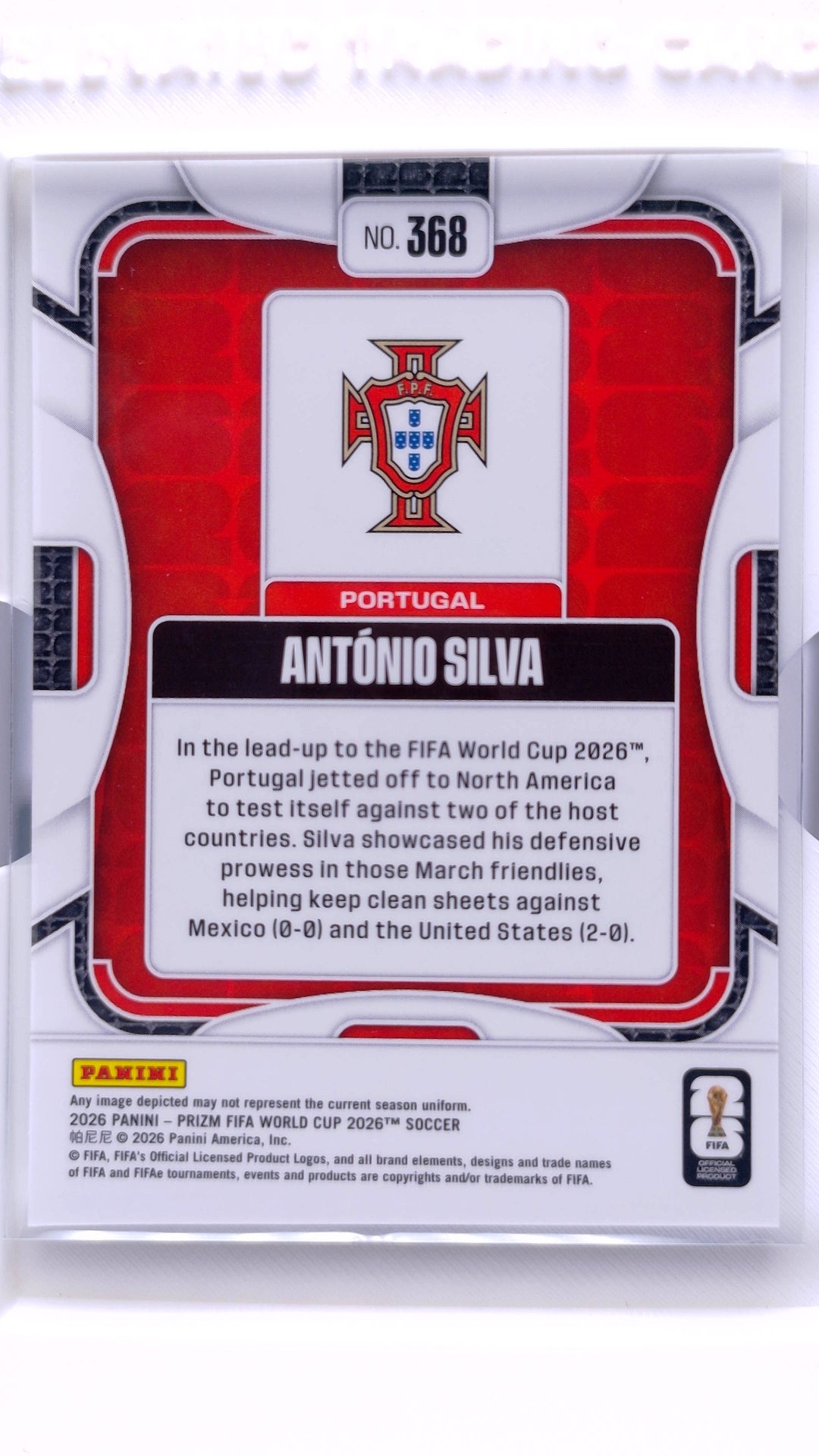 #368 Antonio Silva - back