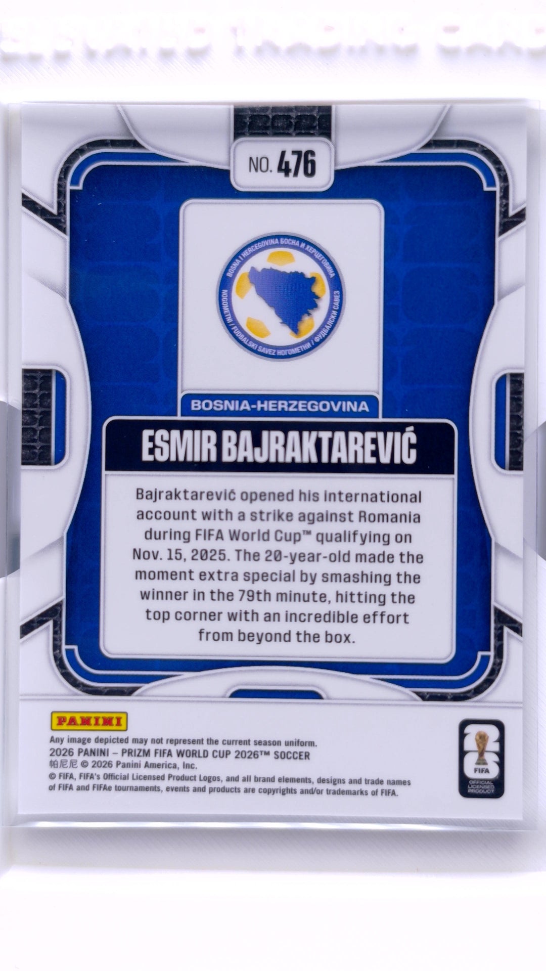 #476 Esmir Bajraktarevic - back