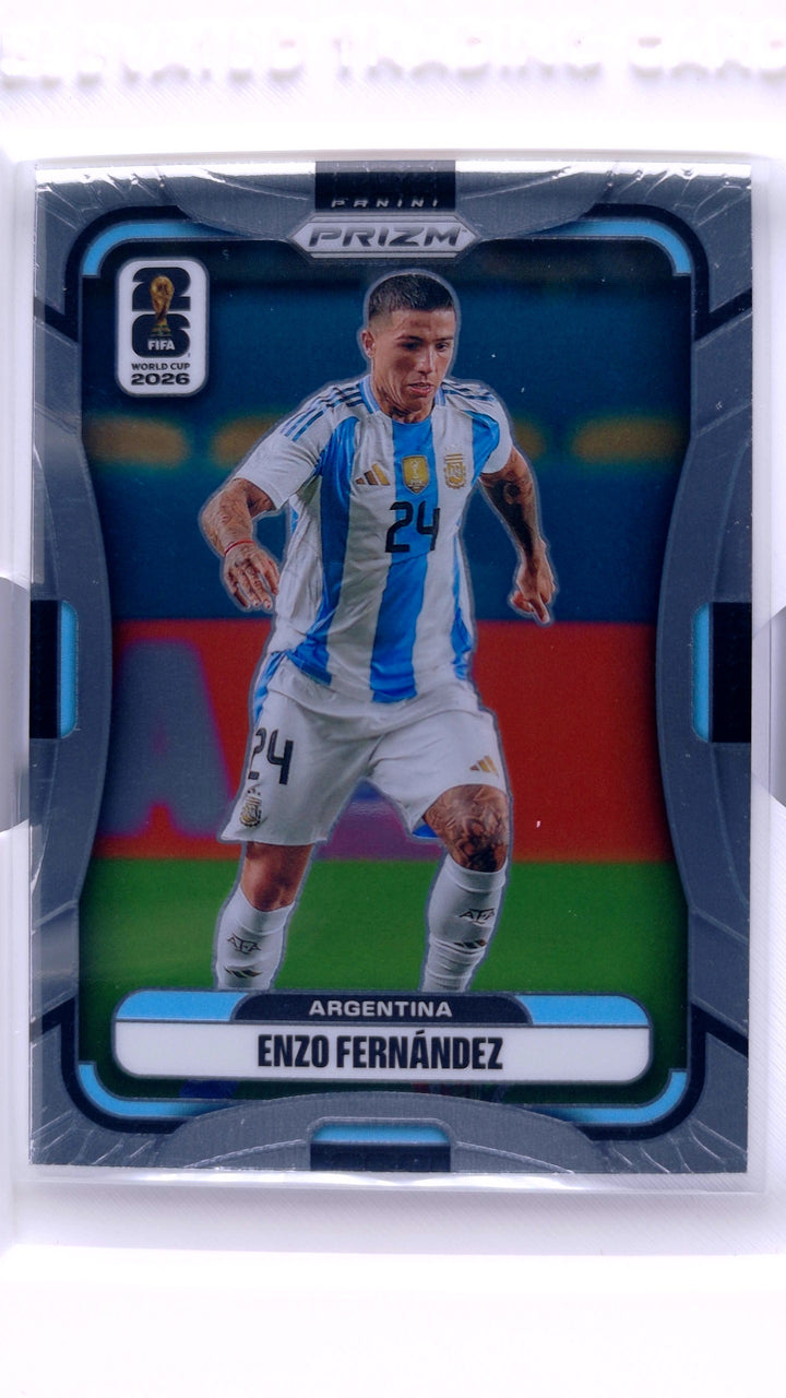 2026 Panini Prizm FIFA World Cup Soccer Enzo Fernandez #3 — Front