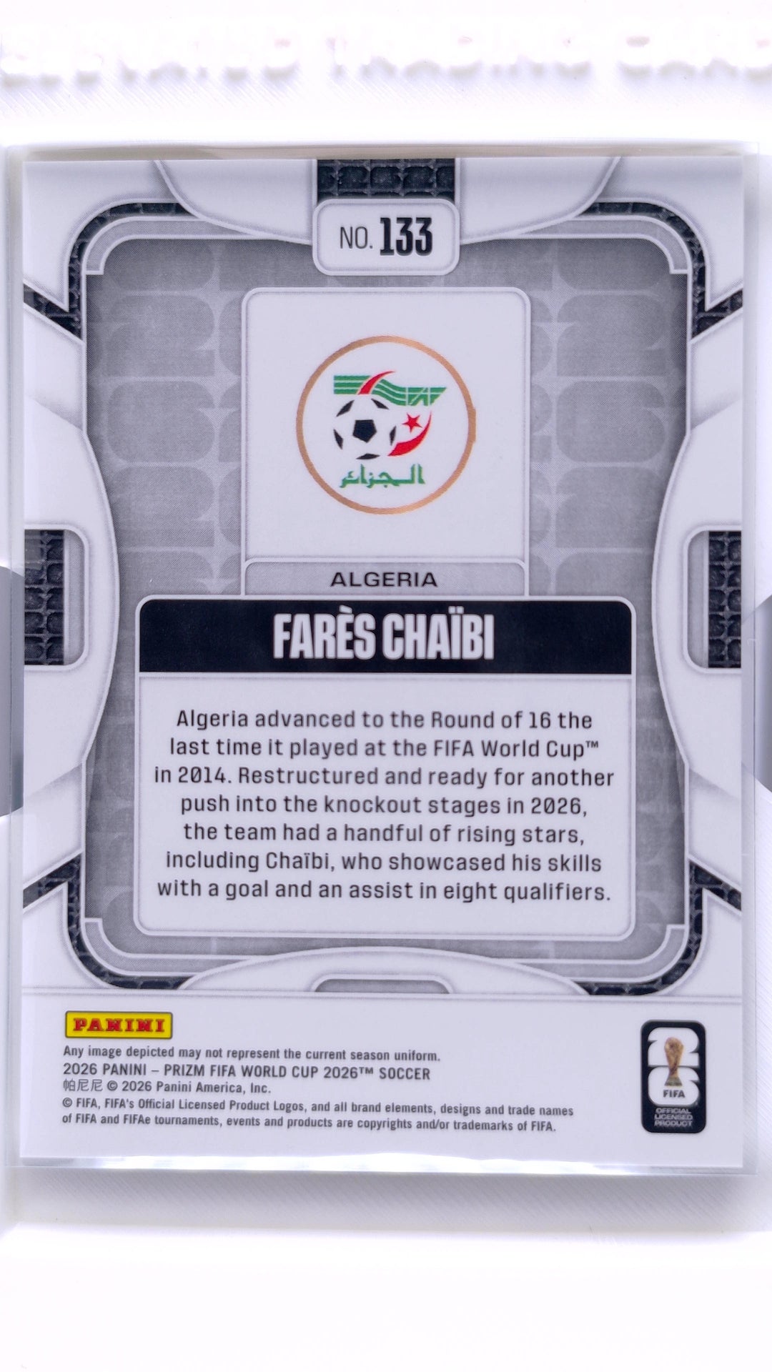 #133 Fares Chaibi - back