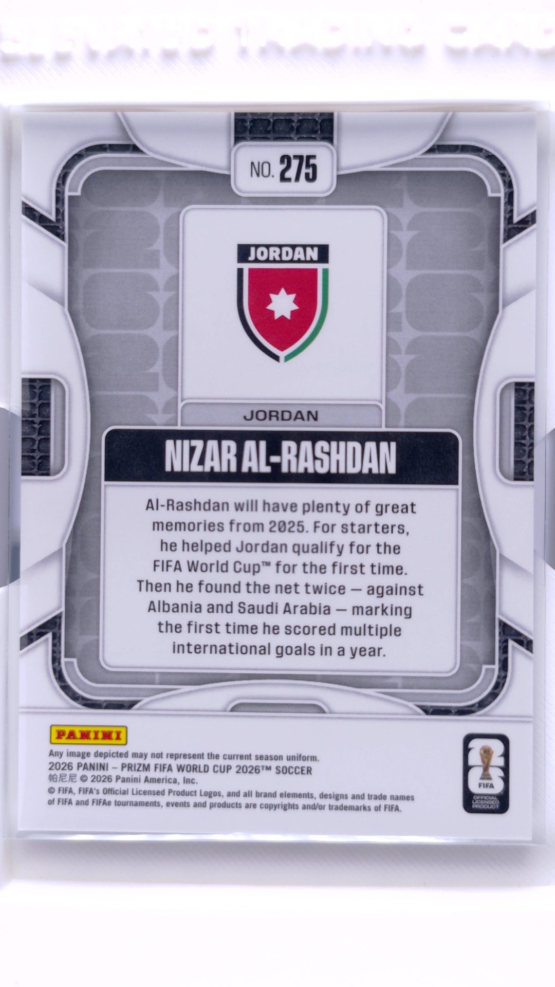 #275 Nizar Al-Rashdan - back