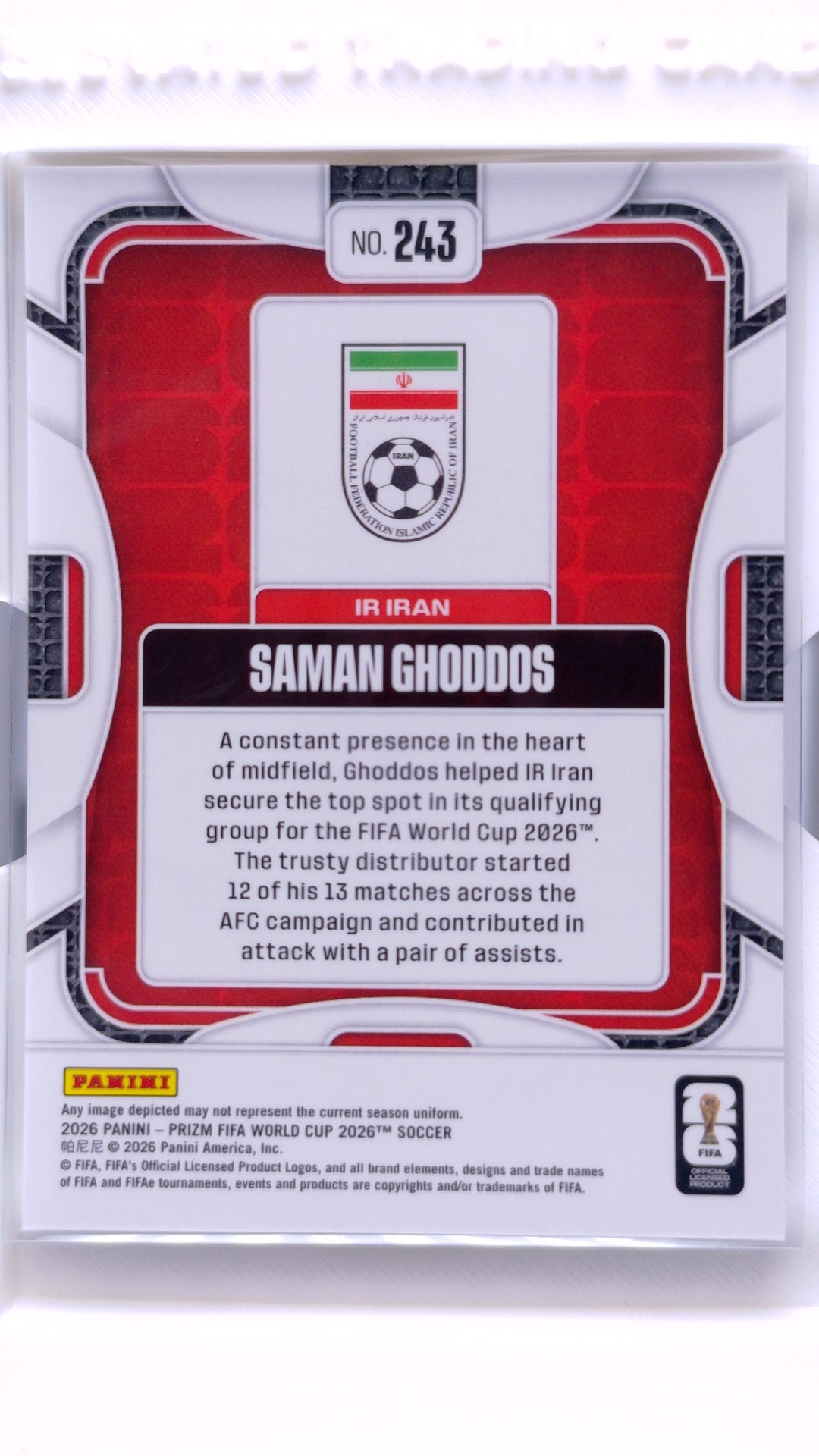 #243 Saman Ghoddos - back