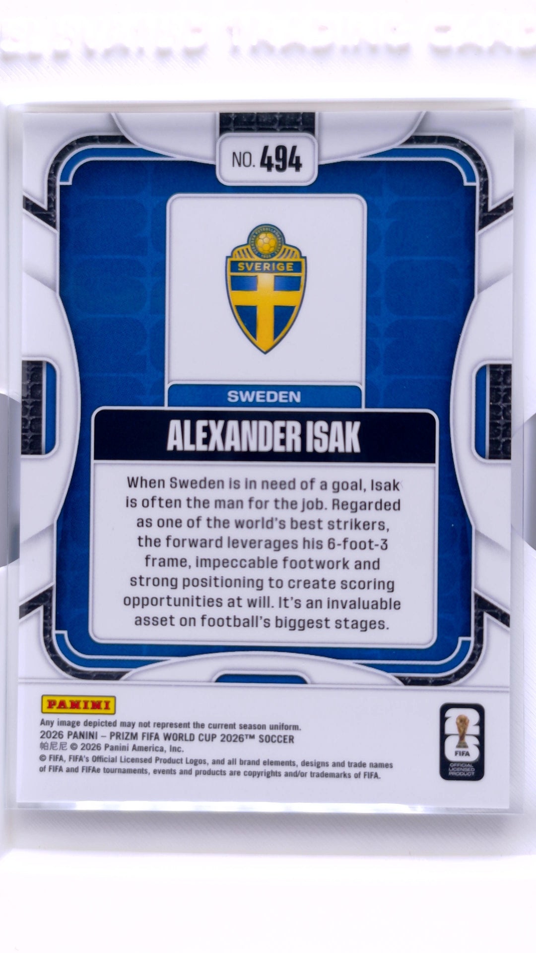 #494 Alexander Isak - back