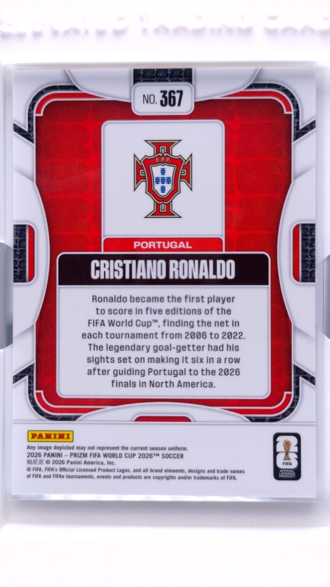 #367 Cristiano Ronaldo - back
