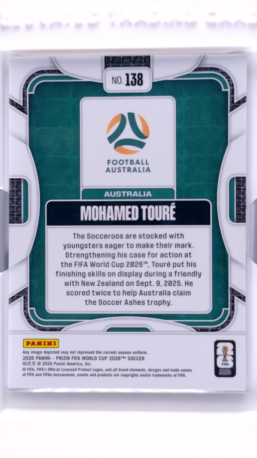 #138 Mohamed Toure - back