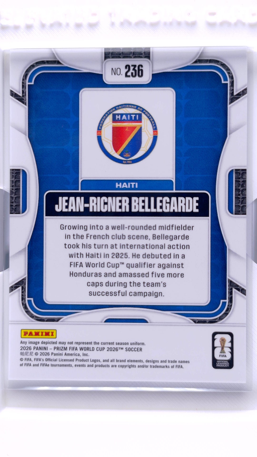 #236 Jean-Ricner Bellegarde - back