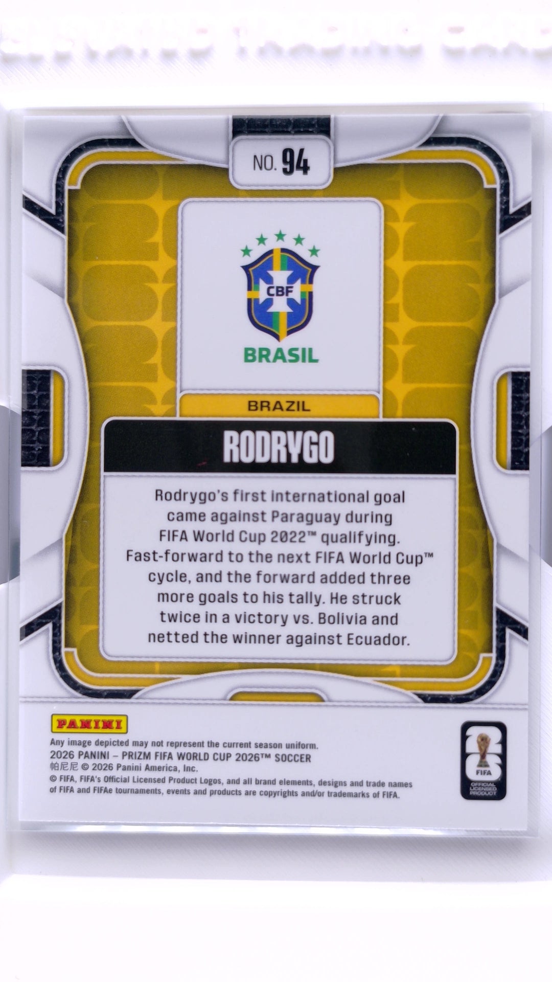 #94 Rodrygo - back