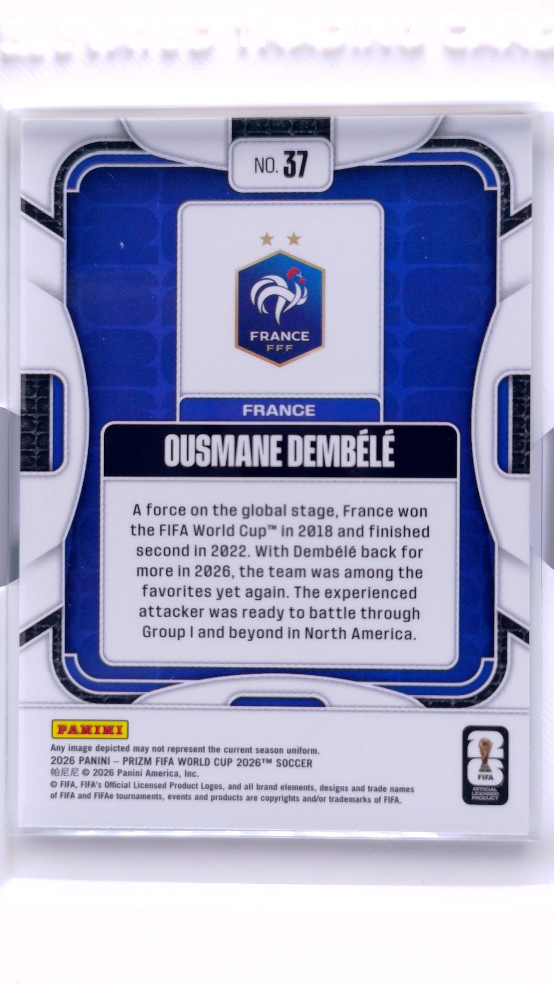 #37 Ousmane Dembele - back
