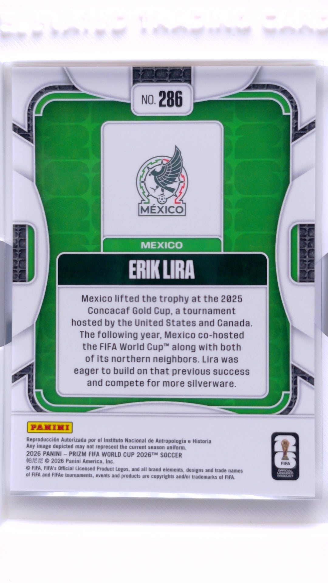 #286 Erik Lira - back