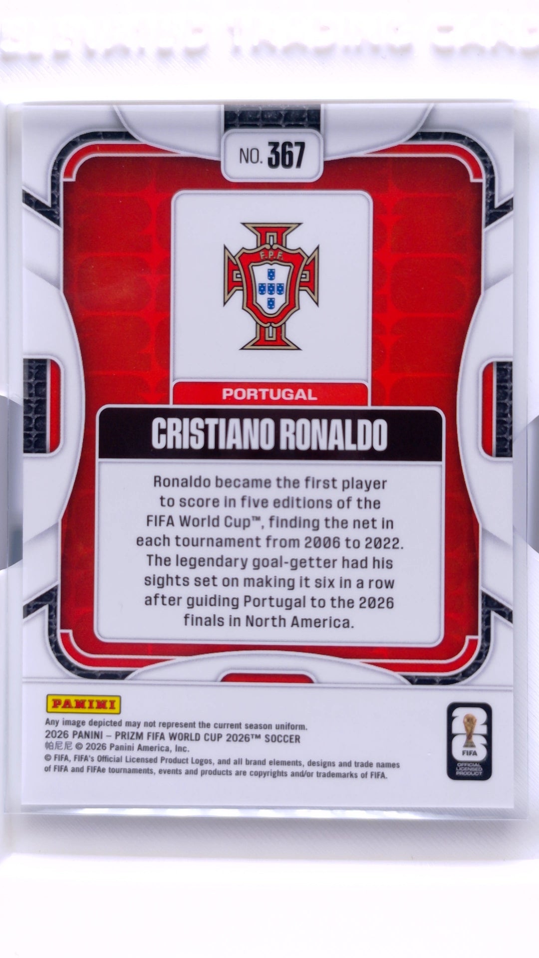 #367 Cristiano Ronaldo - back