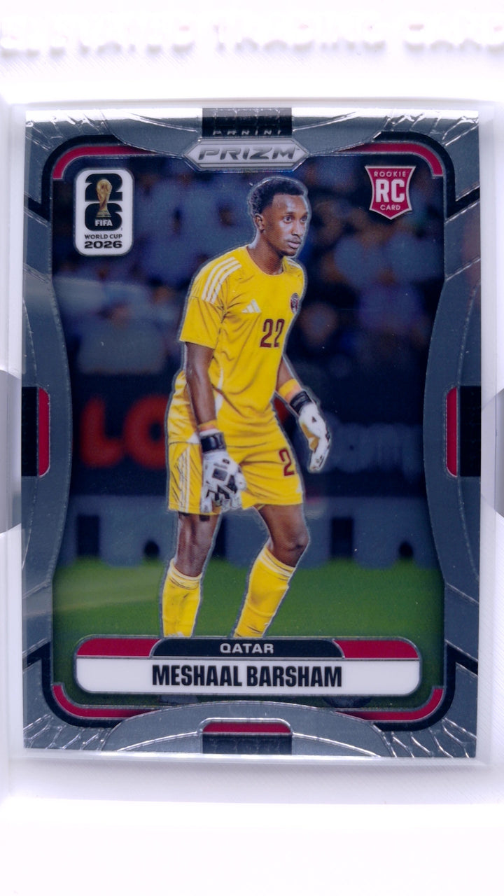 2026 Panini Prizm FIFA World Cup Soccer Meshaal Barsham #376 — Front