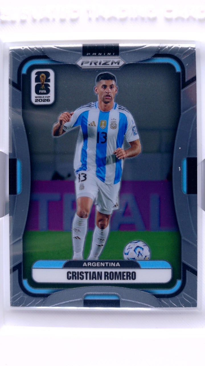 2026 Panini Prizm FIFA World Cup Soccer Cristian Romero #5 — Front