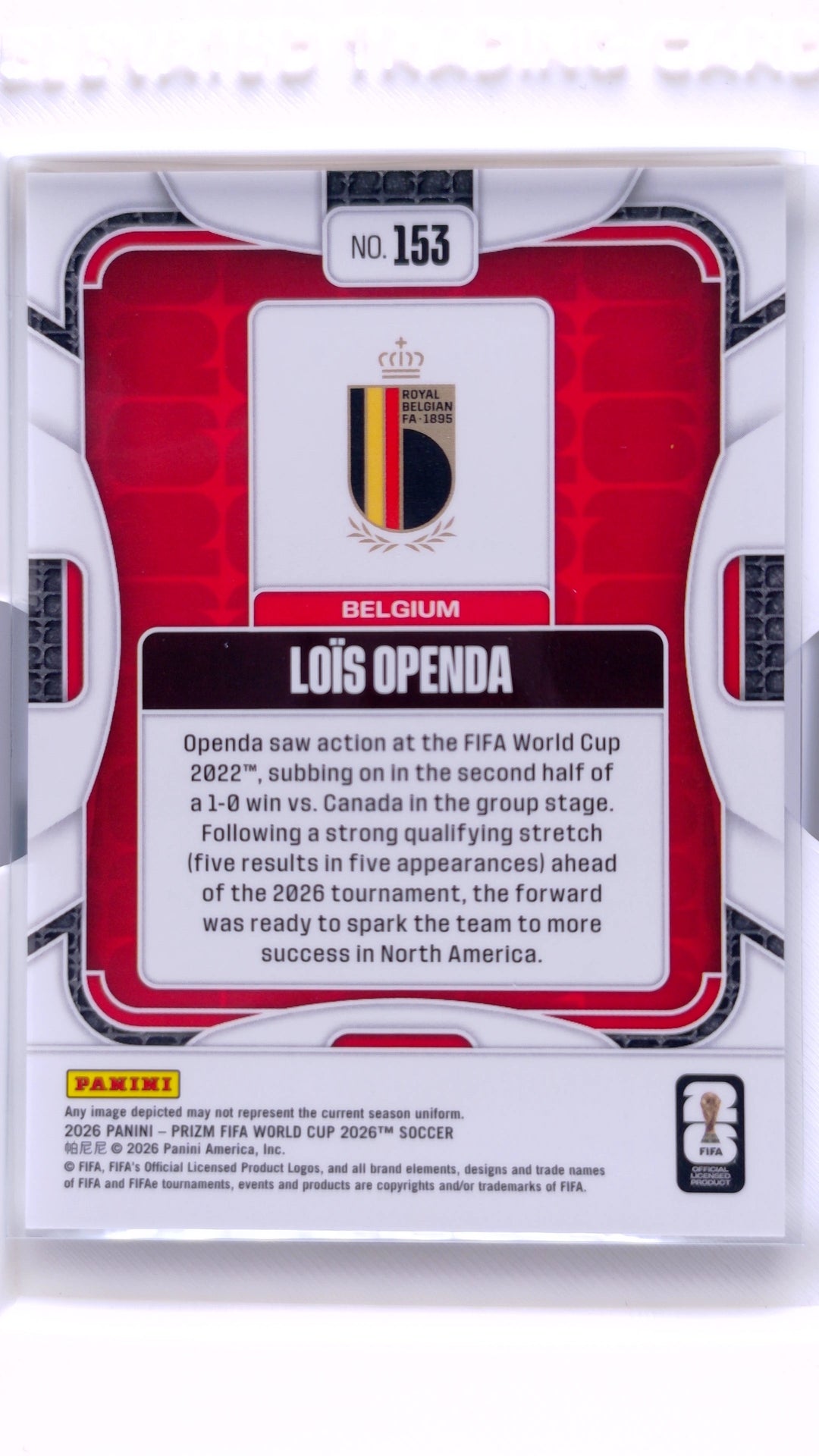 #153 Lois Openda - back