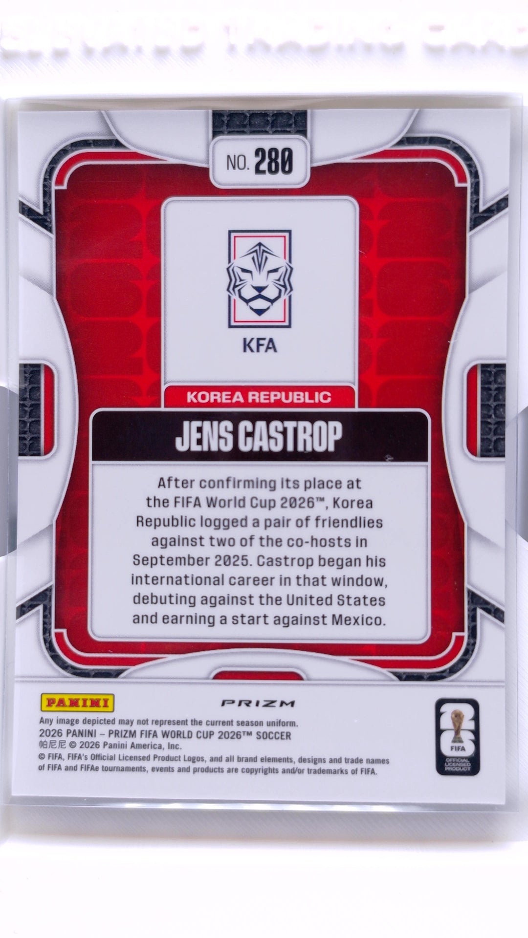 #280 Jens Castrop Silver - back